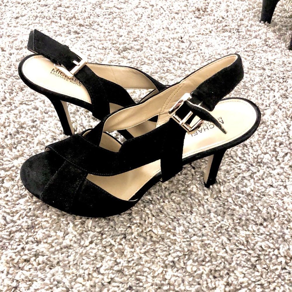 Michael Kors Black Strappy Heels